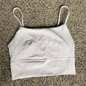 White lululemon strappy tank top size 4